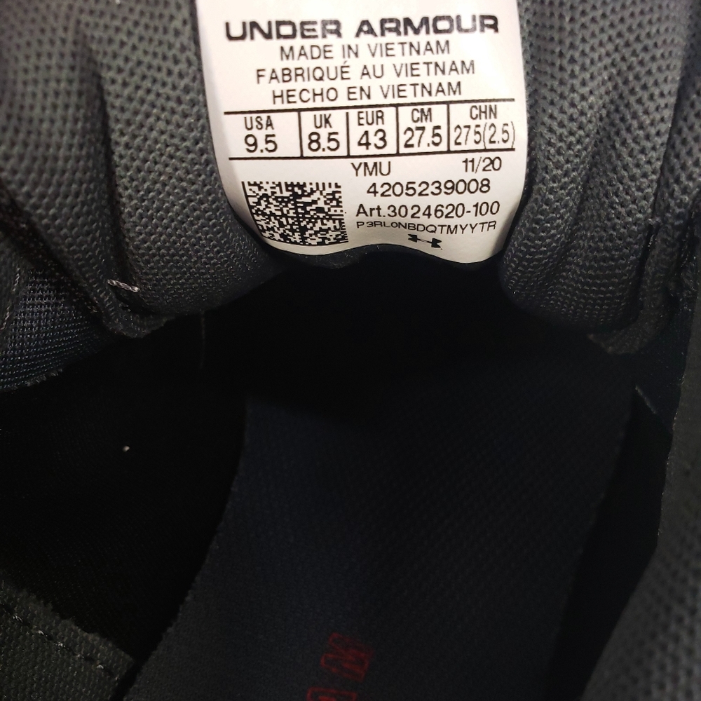 Under Armour Charged Escape 3 Evo Chrome 3024620-100 Men's Running sneakers 9.5 - Picture 9 of 9